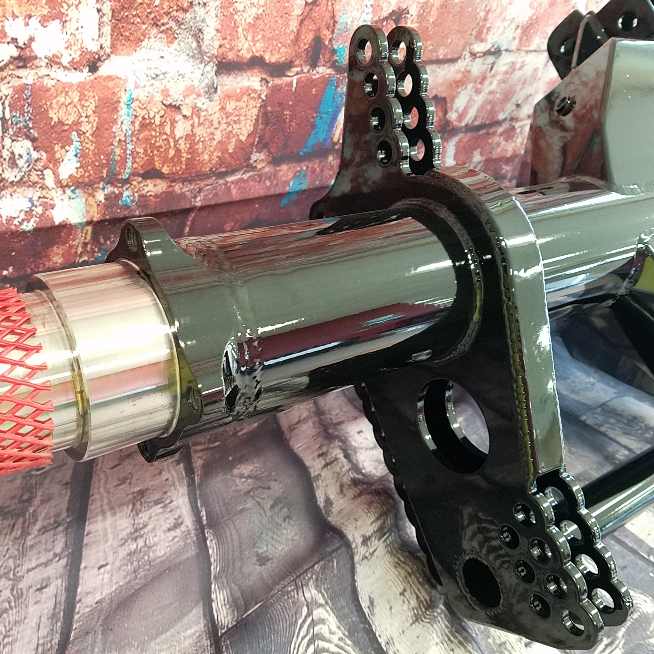 Vehicle Component Ink Powder Coated Automotive Parts in Ink Black | Prismatic Powders