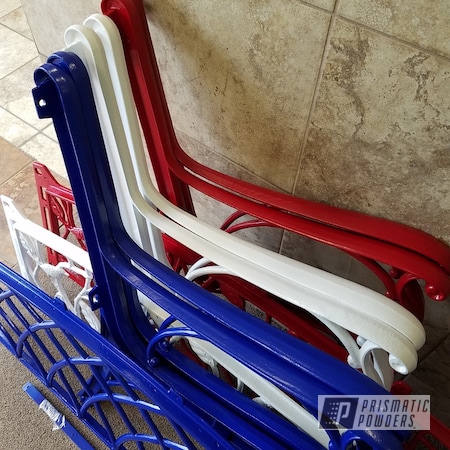 Powder Coating: RAL 5005 Signal Blue,Patio Furniture,Bench,Gloss White PSS-5690,RAL 3002 Carmine Red,lawn furniture
