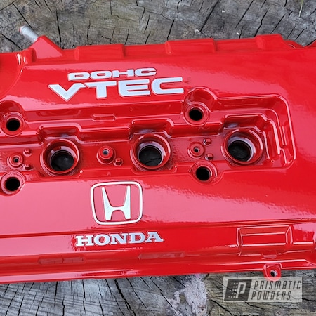 Powder Coating: Honda Valve Cover,Honda,Astatic Red PSS-1738,Valve Cover