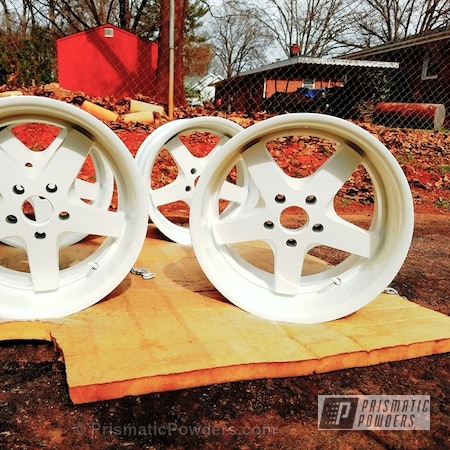 Powder Coating: Wheels,Escalade White PMB-5977,Diamond Pearl PMB-1857