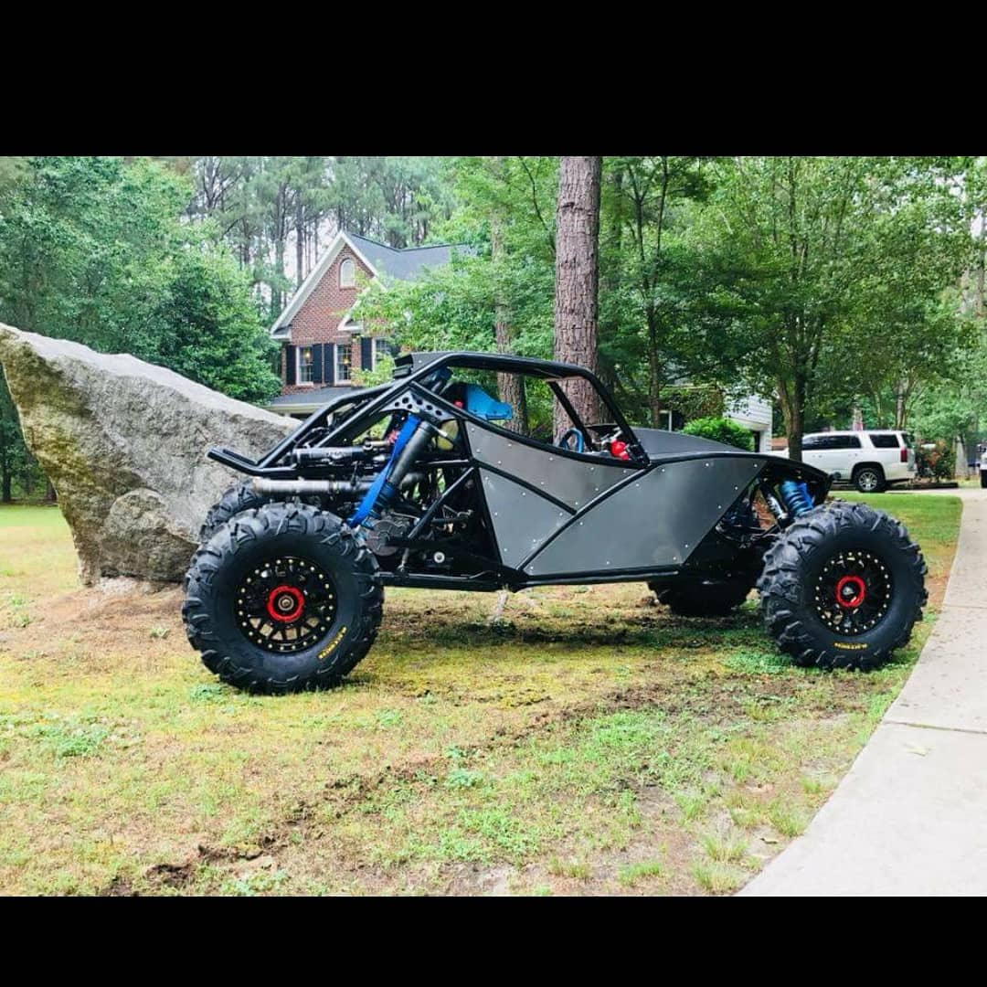 Rock Crawler Buggy Frame Powder Coated in Ink Black | Prismatic Powders