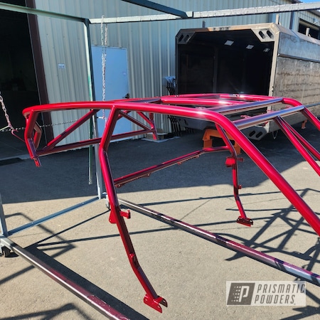 Powder Coating: Clear Vision PPS-2974,Prismatic Powders,Illusion Cherry PMB-6905,Roll Cages