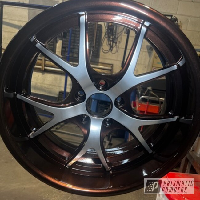 Powder Coated Corvette Wheel In Pmb-4151 And Hss-2345