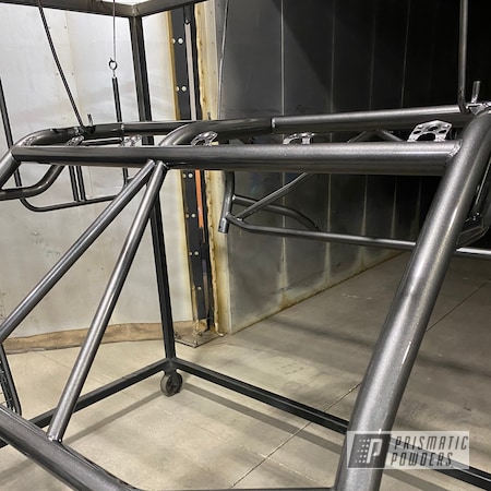 Powder Coating: Roll Cage,Clear Vision PPS-2974,Prismatic Powders,Kingsport Grey PMB-5027