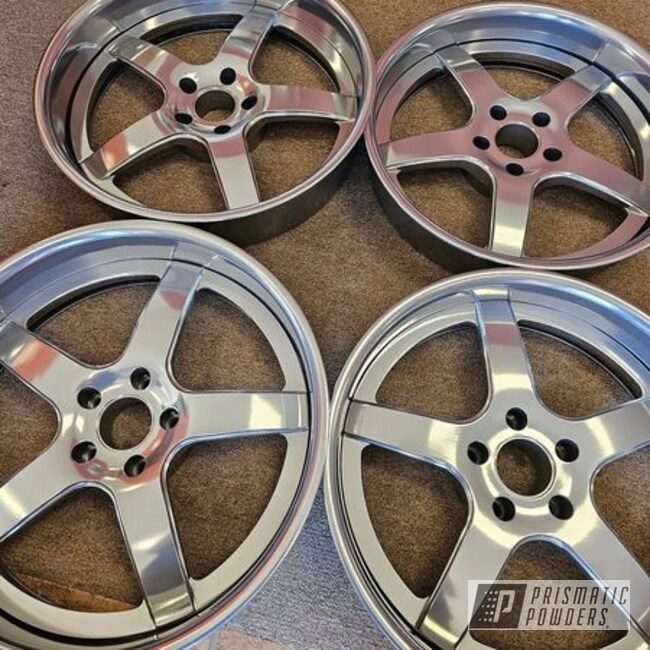 Powder Coated Wheels In Pps-2974 And Ums-10671