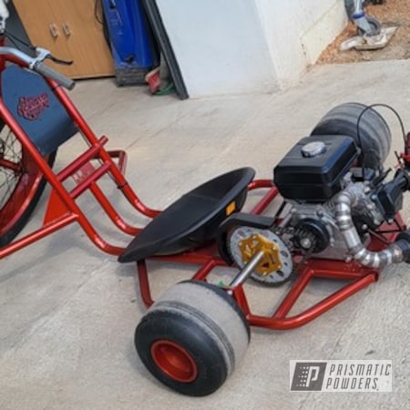 Powder Coating: Wheels,Custom,Illusion Orange Cherry PMB-5509,Drift Cart,Stone Black PSS-1168,Trike,Drift