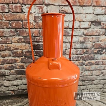 Powder Coated Chevy Orange Oil Can