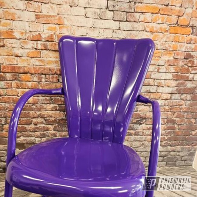 Powder Coated Sinbad Purple Patio Chair
