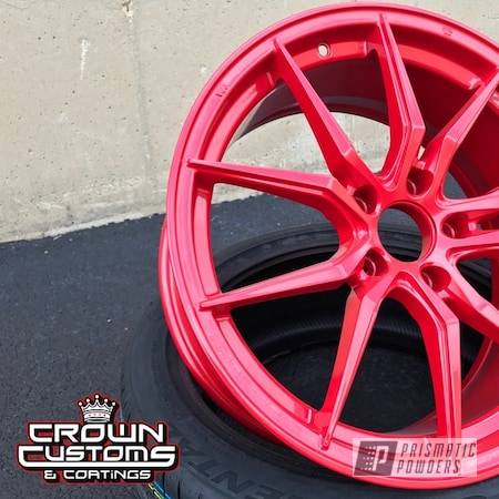 Powder Coating: Very Red PSS-4971,Custom Wheels,Wheels