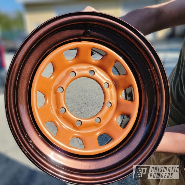 Powder Coated Clear Vision, Lazer Copper, Misty Caramel And Lazer Bronze Jeep Aluminum Wheel