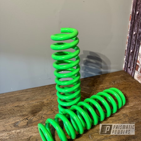 Powder Coating: Electric Green PSS-10672,Suspension,coil springs
