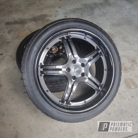 Powder Coating: Rapid Ceramic Powder Coat and Wheel Protectant SE-801,SEMI GLOSS BLACK USS-10926,Clear Vision PPS-2974,Shelby Wheels,Ford Mustang,Three Piece Wheels,FORGED CHARCOAL UMB-6578,Wheels