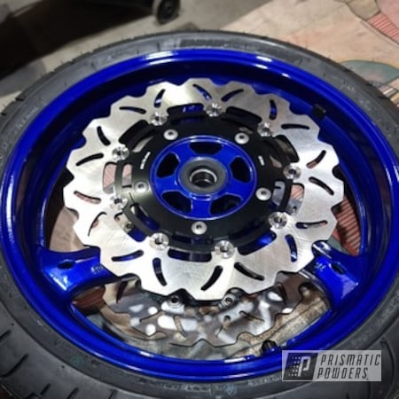 Powder Coating: Wheels,Clear Vision PPS-2974,Custom Wheels,Rims,Motorcycle Wheels,Suzuki,Motorcycles,Illusion Royal PMS-6925