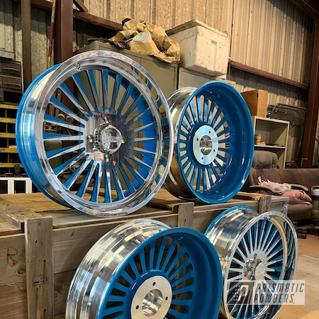 Powder Coating: Wheels,Clear Vision PPS-2974,Octane Blue PSB-10666,Can Am Octane Blue,JTX Forged Wheels