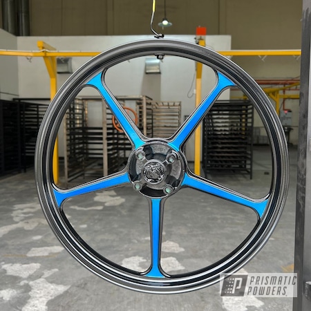 Powder Coating: ANODIZED BLUE UPB-1394,Motorcycle Rims,Brassy Gold PPS-6530,Neon Green PSS-1221,Super Chrome Plus UMS-10671,GLOSS BLACK USS-2603,Motorcycle Parts,Neon Yellow PSS-1104