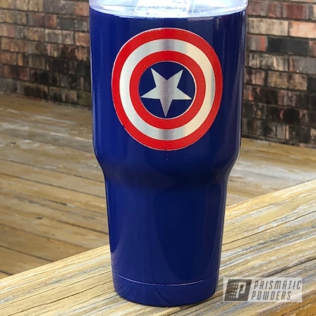 Powder Coating: Really Red PSS-4416,Clear Vision PPS-2974,Custom Cup,Lonestar Blue PMB-5588,Captain America
