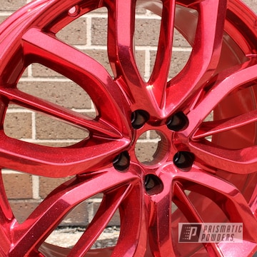 Racing Red Car Wheel