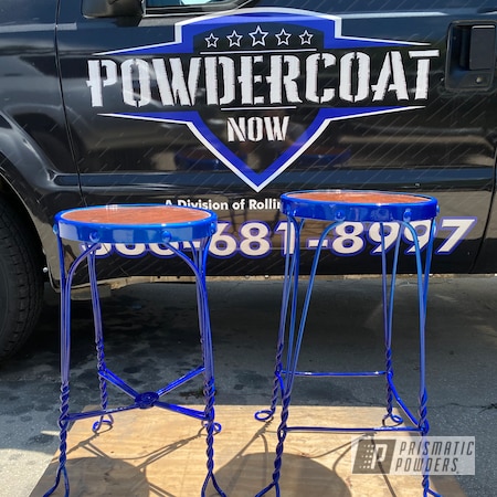 Powder Coating: Patio Chairs,Stools,Illusion Blueberry PMB-6908,Prismatic Powders