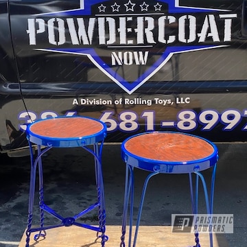 Powder Coated Patio Stools In Pmb-6908