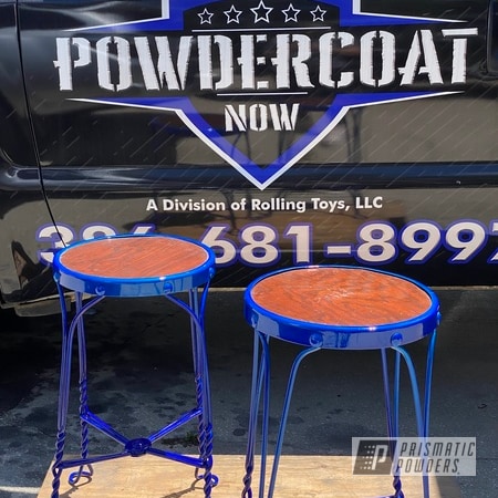 Powder Coating: Patio Chairs,Stools,Illusion Blueberry PMB-6908,Prismatic Powders