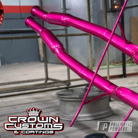 Powder Coating: Automotive,Clear Vision PPS-2974,Exhaust Tip,Cadillac CTS-V,Car,Illusion Pink PMB-10046,Exhaust,Car Parts