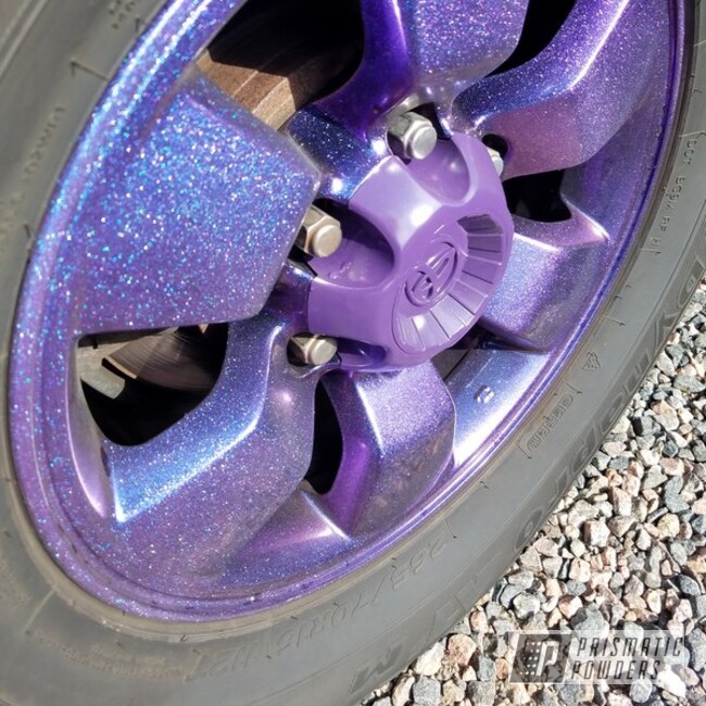 Powder Coated Purple Metallic Toyota Wheels