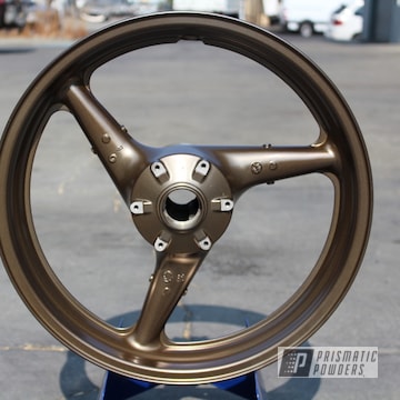 Melted Bronze Over Super Chrome Wheels For A Honda Cbr 954rr
