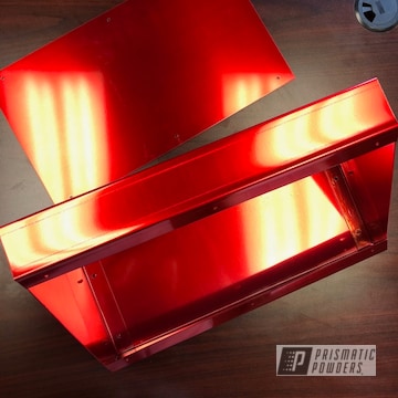 Red Powder Coated Airplane Panels