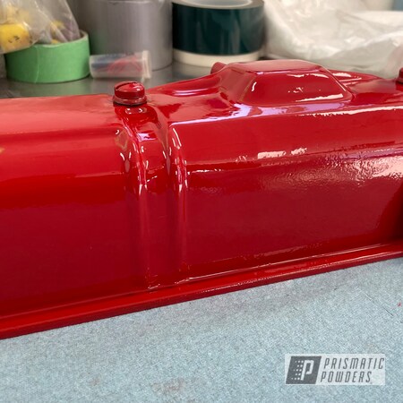 Powder Coating: Clear Vision PPS-2974,Valve Covers,Very Red PSS-4971,Valve Cover