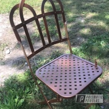 Powder Coated Copper Nugget Patio Chair