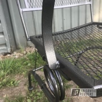 Powder Coated Splatter Black Patio Chair