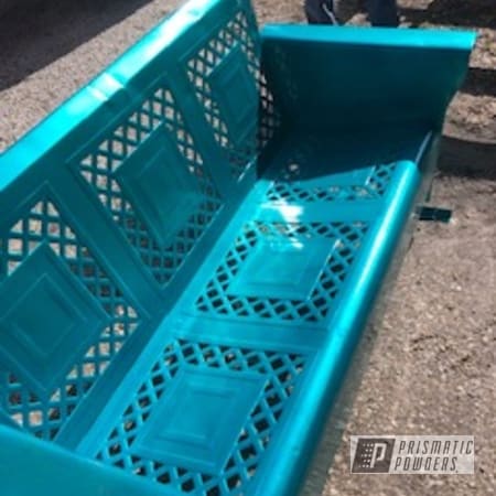 Powder Coating: Bench,Alien Silver PMS-2569,HD TEAL UPB-1848,Outdoor Furniture