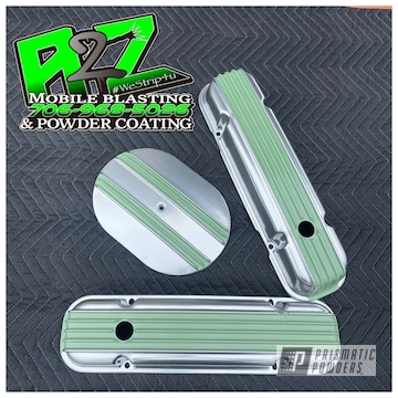 Powder Coated Ral 6021 And Porsche Silver Valve Covers