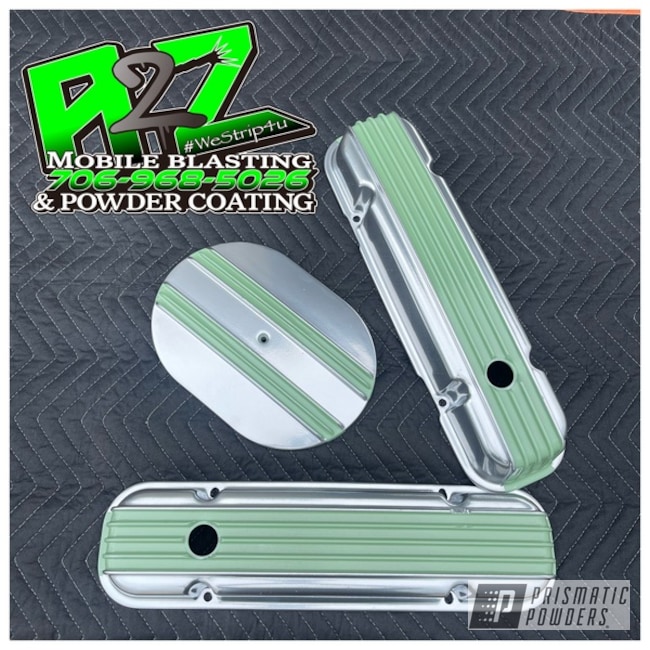 Powder Coated Ral 6021 And Porsche Silver Valve Covers