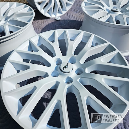 Powder Coating: Mustang,Ford,Ford Mustang,2000 Oxford White PSB-2825,Wheels