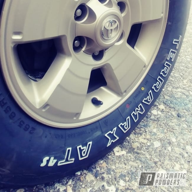 Powder Coated Toyota Tacoma Wheels In Satin Titanium