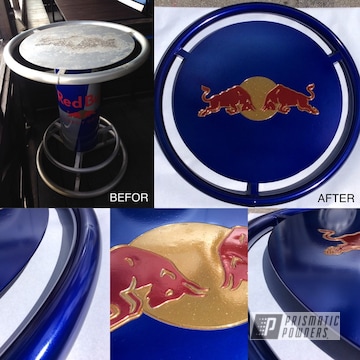 Refinished Redbull Table