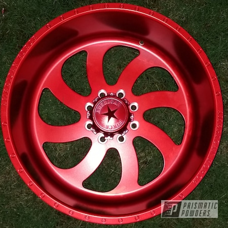 Powder Coating: Anodized Red PPB-5936,24inch,Automotive,Wheels