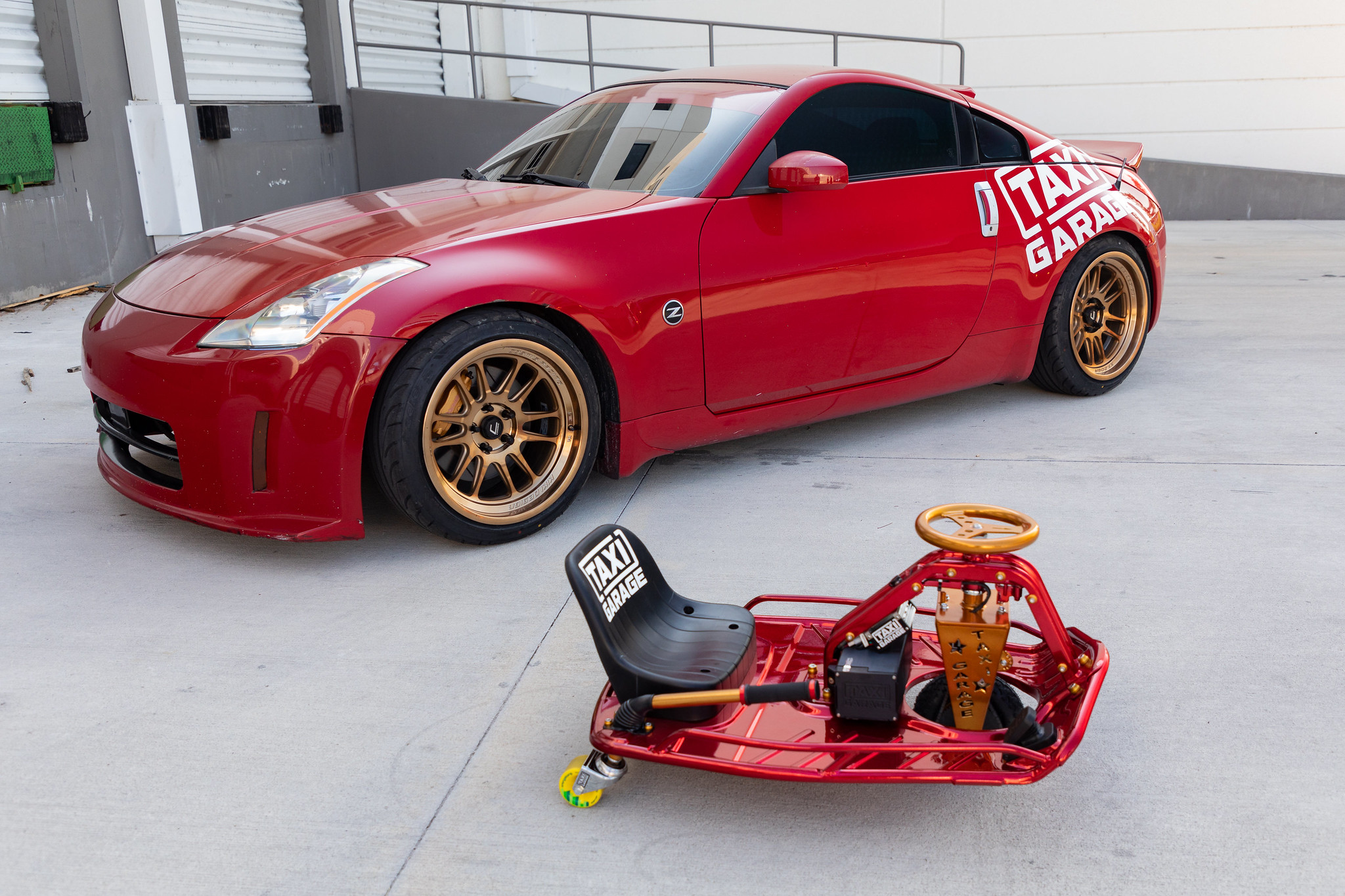 Red 4698 Powder Coat Taxi Garage Crazy Cart | Prismatic Powders