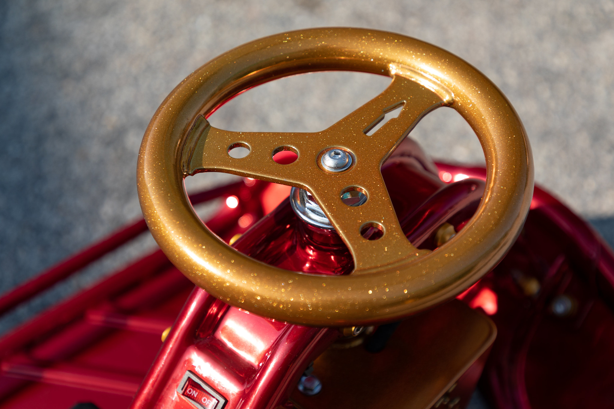 Red 4698 Powder Coat Taxi Garage Crazy Cart | Prismatic Powders