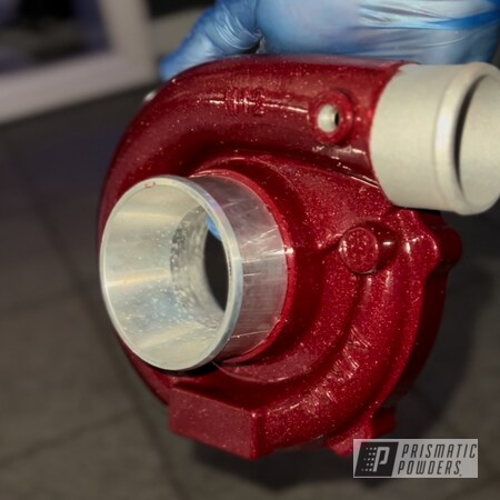 Powder Coating: Turbo Housing,Clear Vision PPS-2974,Illusion Cherry PMB-6905