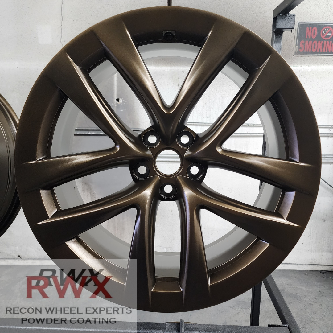Metallic bronze powder coat