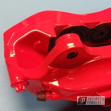 Powder Coated Clear Vision And Ral 3020 Brake Calipers