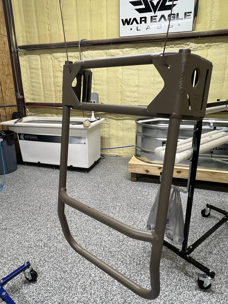 Metal Jump Ruck Frame Rucksack Frame coated with PTB-10710 | Prismatic Powders