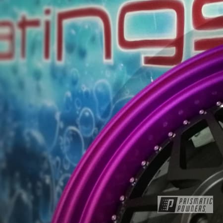 Powder Coating: Illusion Purple PSB-4629,Wheels,Matte Black PSS-4455,Automotive,Forged Wheels,Fan,Clear Vision PPS-2974,Stunt Rider,20inch,3 Pieces,Damnraw