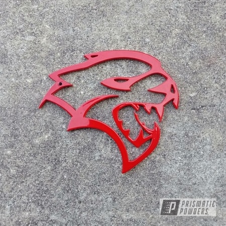 Powder Coating: Astatic Red PSS-1738,Custom Emblems,Custom Sign