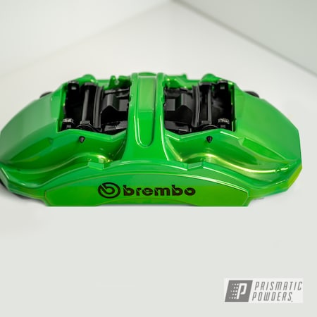 Powder Coating: Brembo,Powder Coated Brembo Brake Calipers,Brembo Brakes,Lollypop Lime PPS-5628,Brembo Brake Calipers,Brembo Calipers,Super Chrome Plus UMS-10671