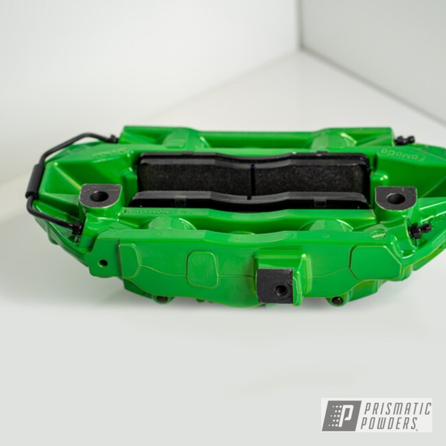 Powder Coated Lollypop Lime And Super Chrome Plus Gt350 Brake Calipers