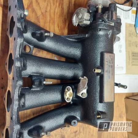 Powder Coating: Intake Manifold,Splatter Black PWS-4344,Honda,Throttle Body