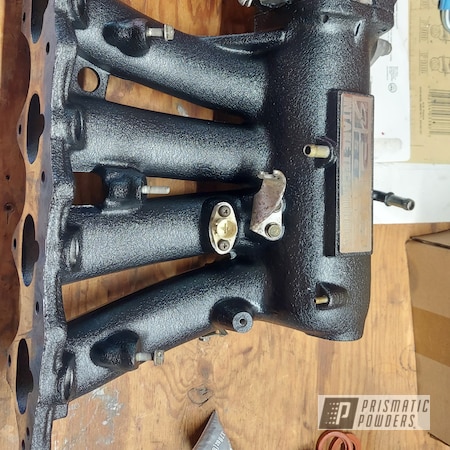 Powder Coating: Intake Manifold,Splatter Black PWS-4344,Honda,Throttle Body